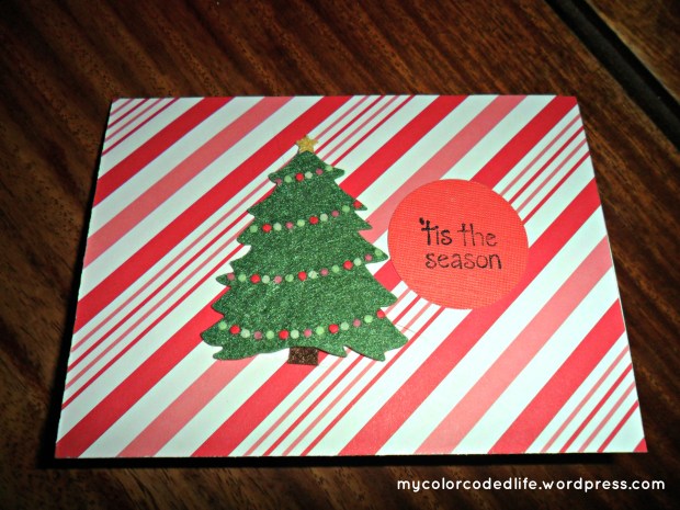 christmas tree card