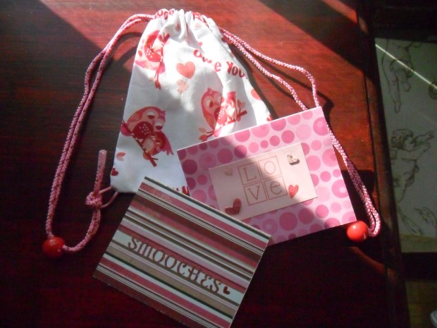 V - day bags and cards