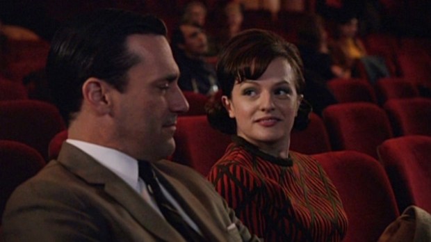 Peggy and Don at the movies