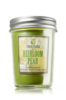 Heirloom Pear Mason Jar Candle from Bath and Body Works Heirloom Pear Mason Jar Candle