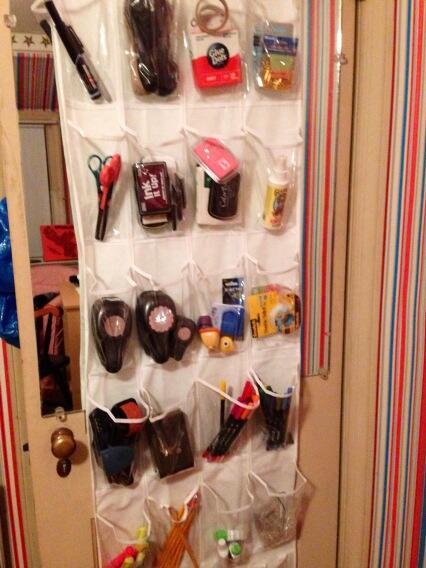 Over the Door Organizer for Craft Supplies 