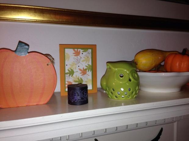 Our Halloween Mantel 2